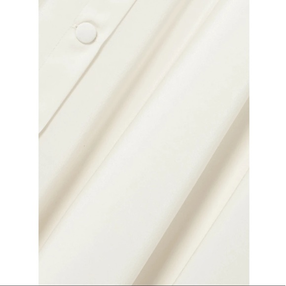 Deitas Designer 100% Silk Maxi Dress | color Ivory - Picture 8 of 9